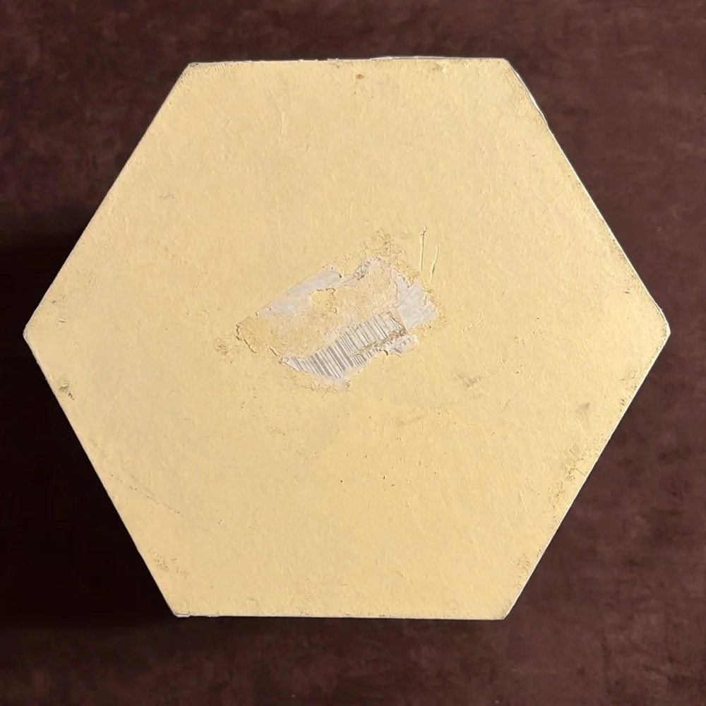 Hexagonal Safari Elephant Print Storage Box. African Indian Home Decor